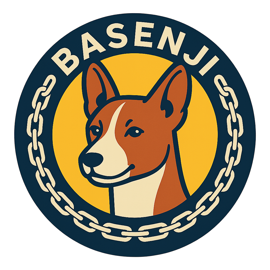 Basenji BASENJI Base chain meme coin logo