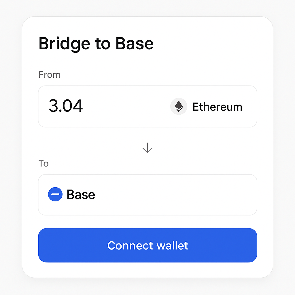 Base Official Bridge interface screenshot