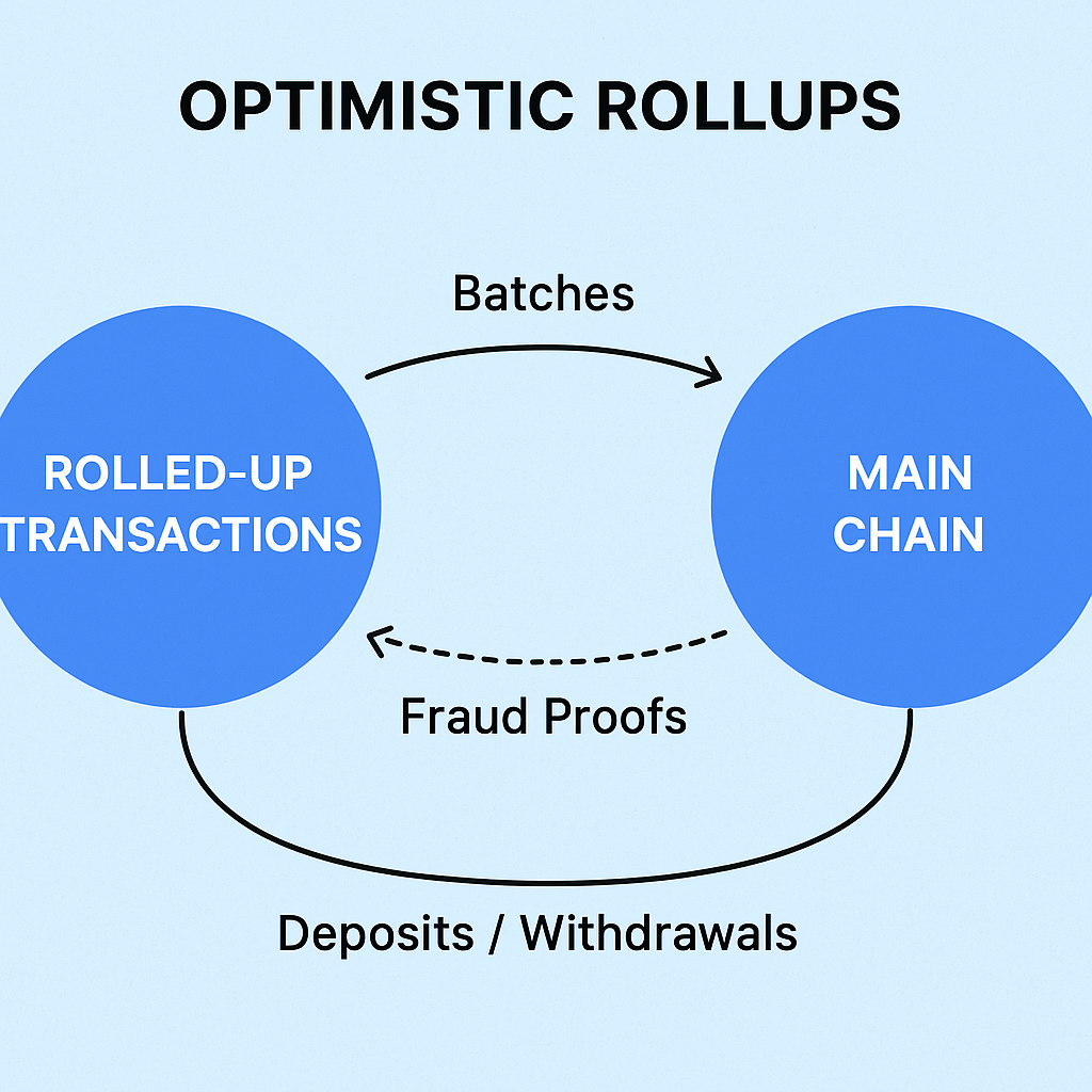 optimistic rollups blockchain diagram