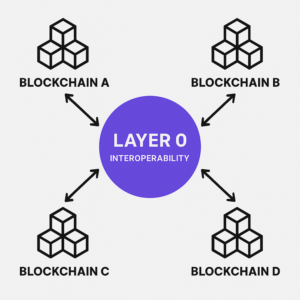 Layer 0 blockchain interoperability diagram