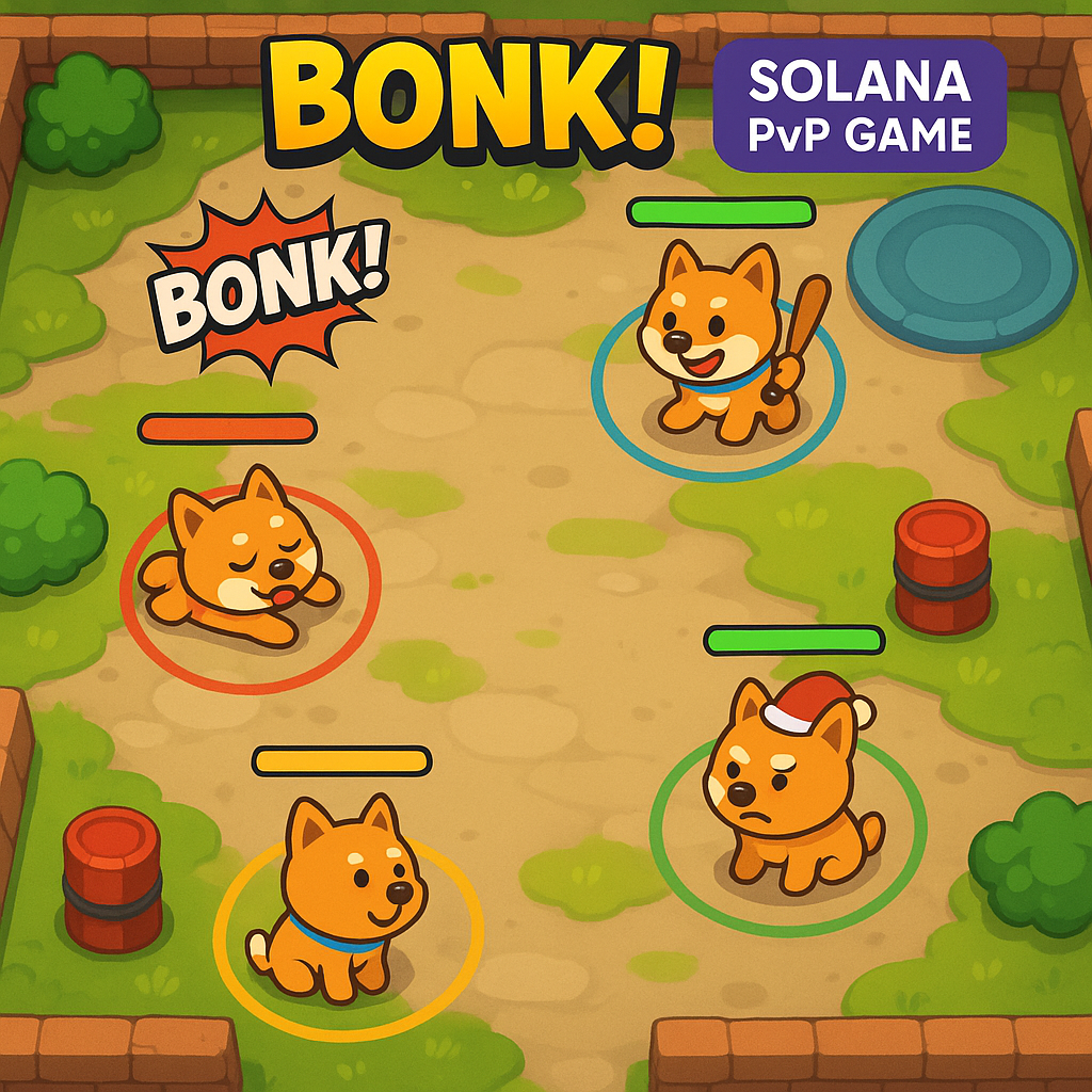 BONK! Arena Solana PvP game gameplay