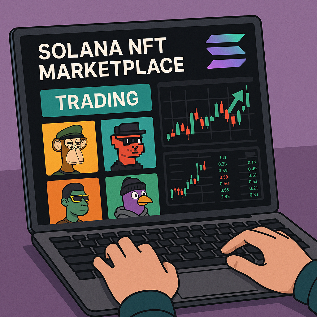 Solana NFT marketplace trading