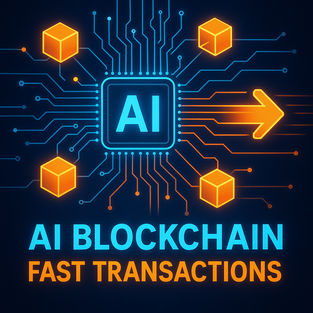 AI blockchain fast transactions
