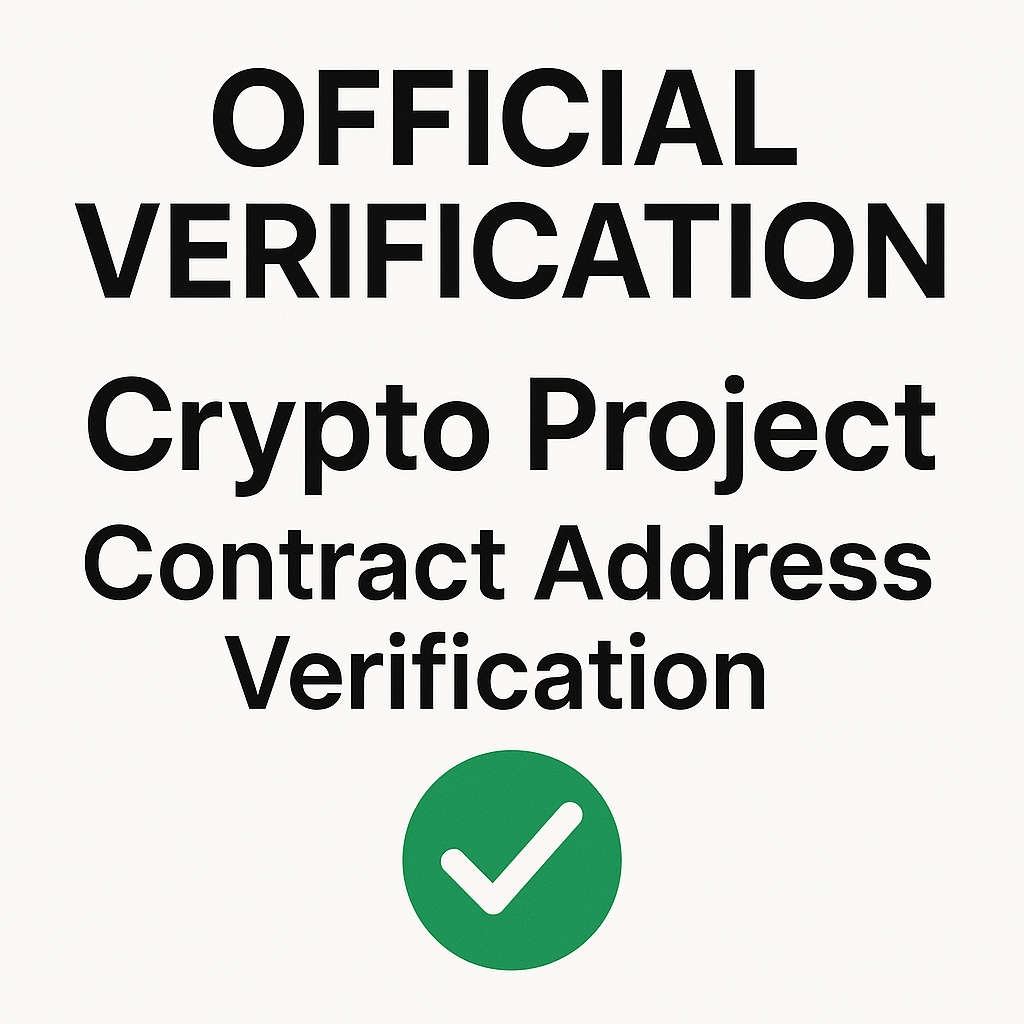 official crypto project contract address verification