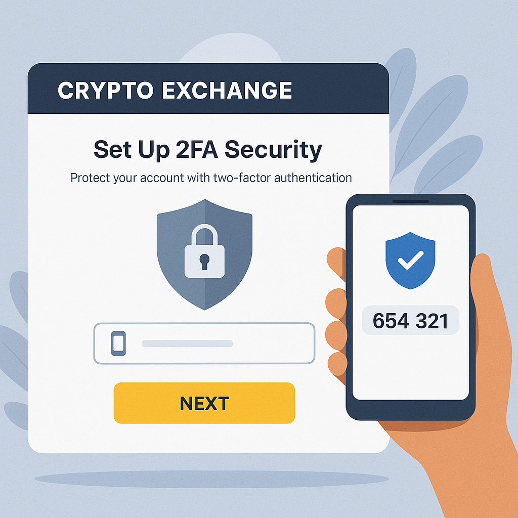 crypto exchange 2FA security setup