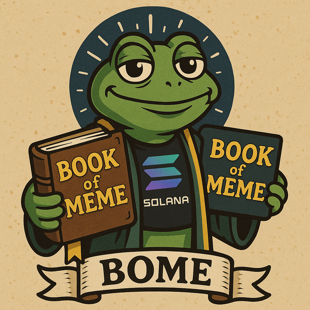 Book of Meme BOME Solana mascot