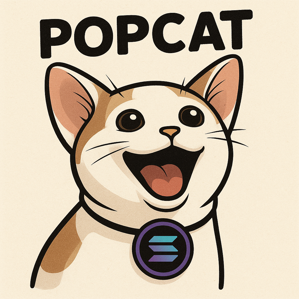 Popcat Solana meme token mascot