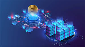 blockchain technology illustration