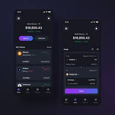 crypto wallet app interface