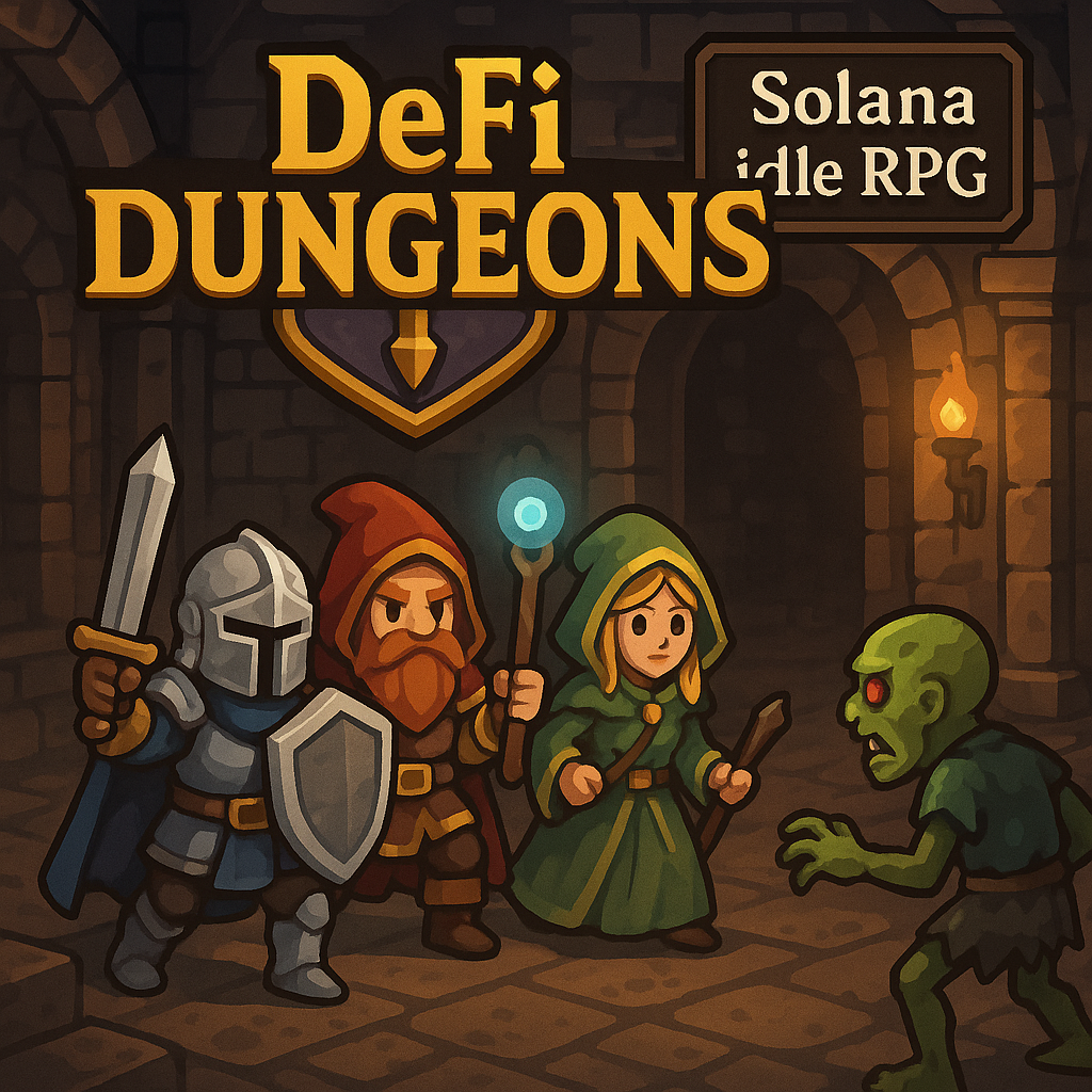 DeFi Dungeons Solana idle RPG