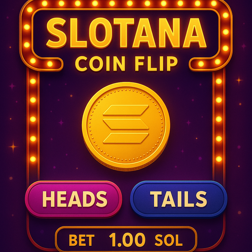 Slotana Coin Flip Solana casino game
