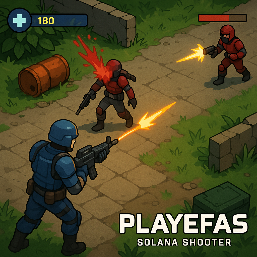 PlayEFAS Solana shooter game action