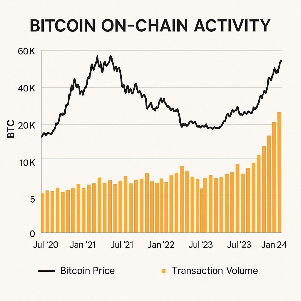 bitcoin on-chain activity chart
