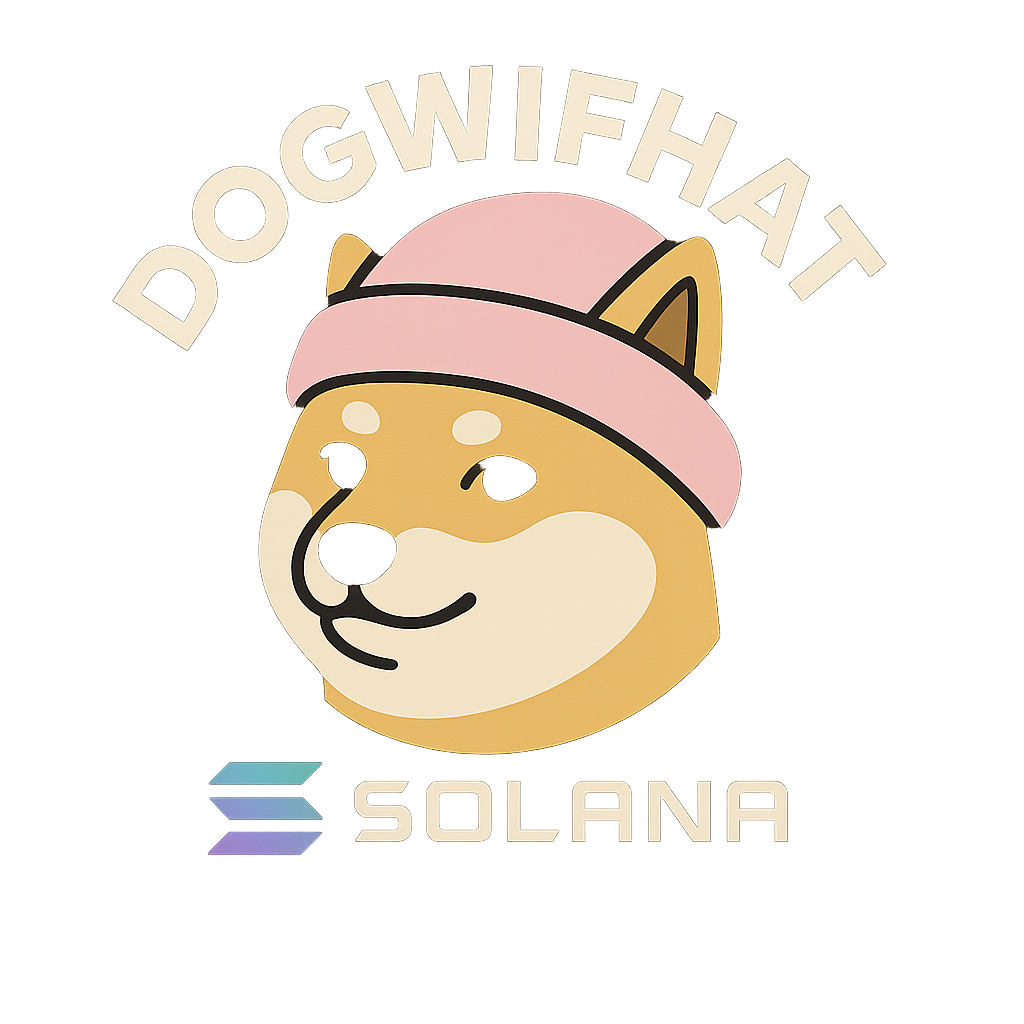 DOGWIFHAT WIF Solana meme coin logo