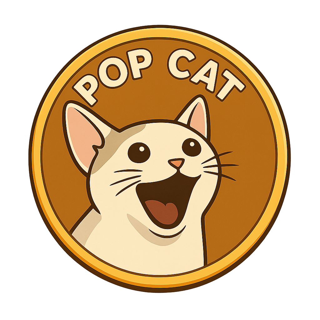 POP CAT Solana meme coin icon