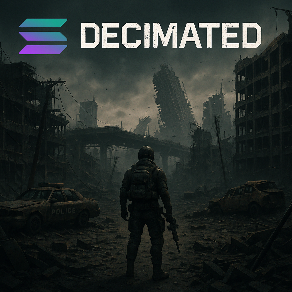 Decimated Solana game post-apocalyptic screenshot