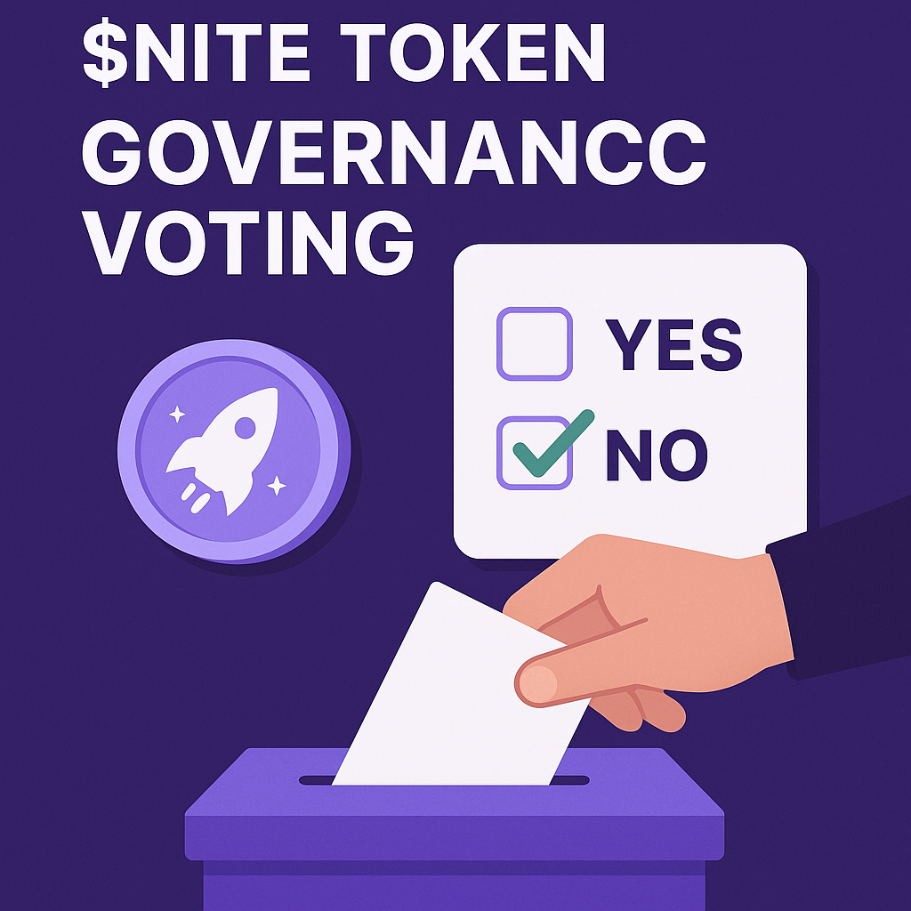 Solnite $NITE token governance voting