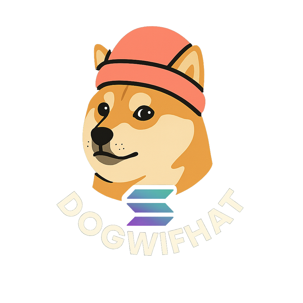 Dogwifhat WIF Solana memecoin logo
