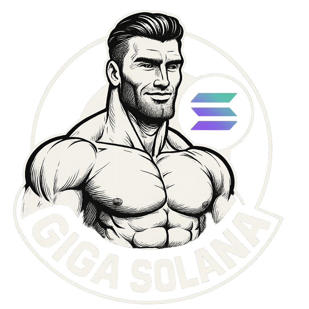 Gigachad GIGA Solana meme coin logo