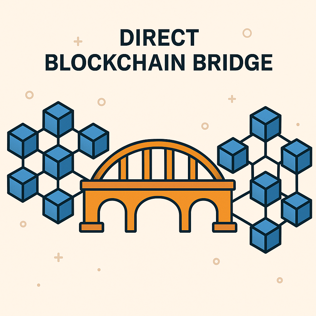 direct blockchain bridge illustration