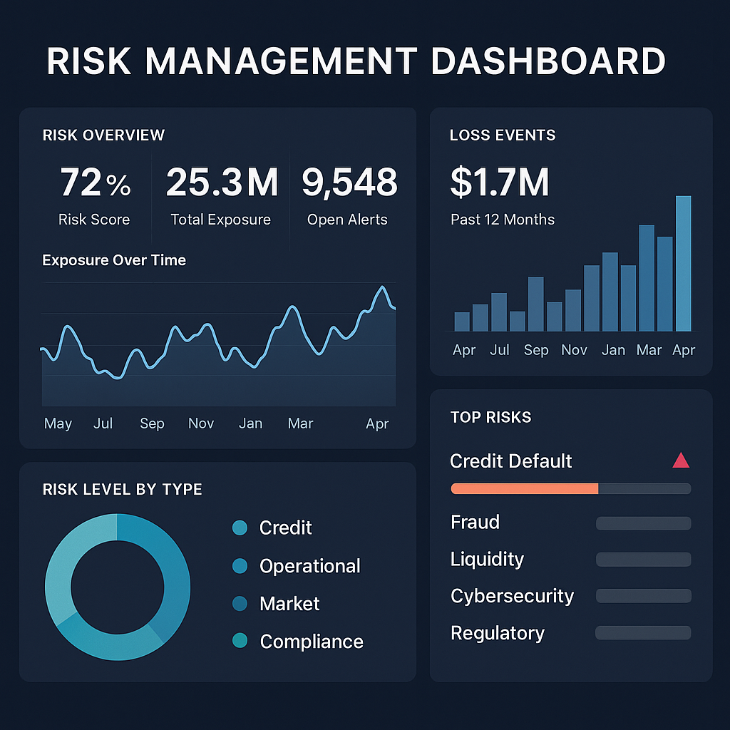 risk management dashboard fintech