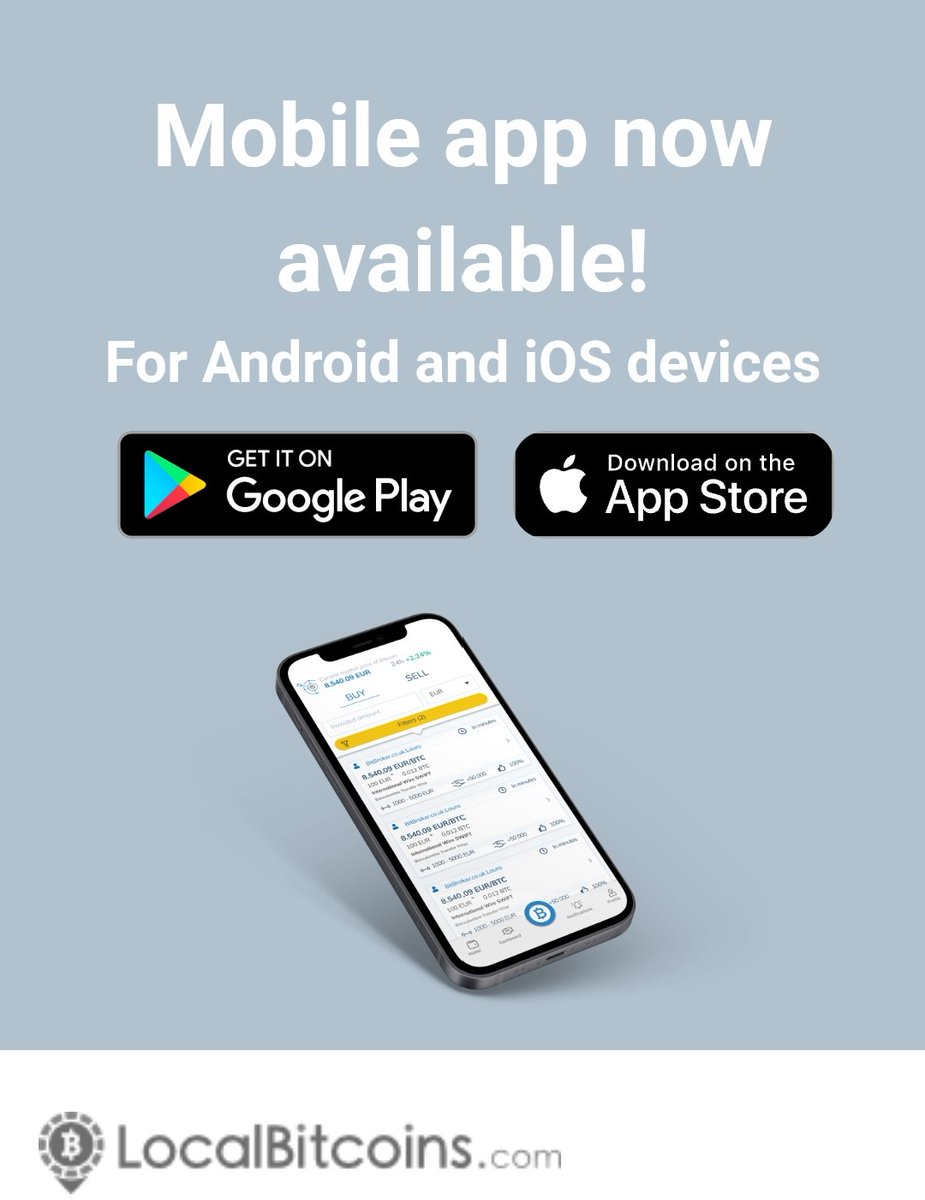 LocalBitcoins homepage or trading process