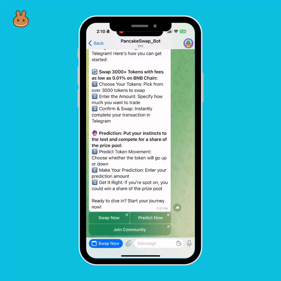 PancakeSwap homepage or swap screen