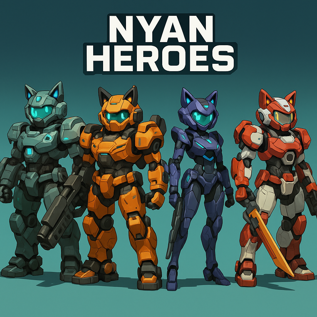 Nyan Heroes Solana game mechs