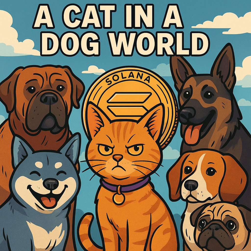 Cat in a Dog World Wen Jeo Boden Solana memecoins