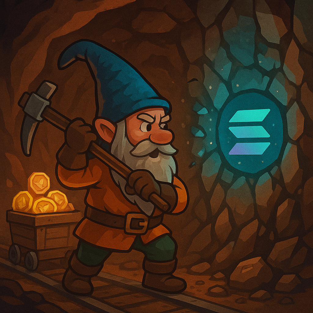 Gnome Mining Solana blockchain game