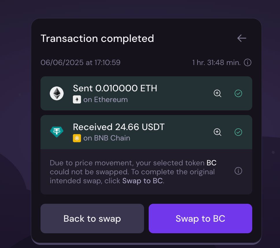 cross-chain crypto wallet transaction