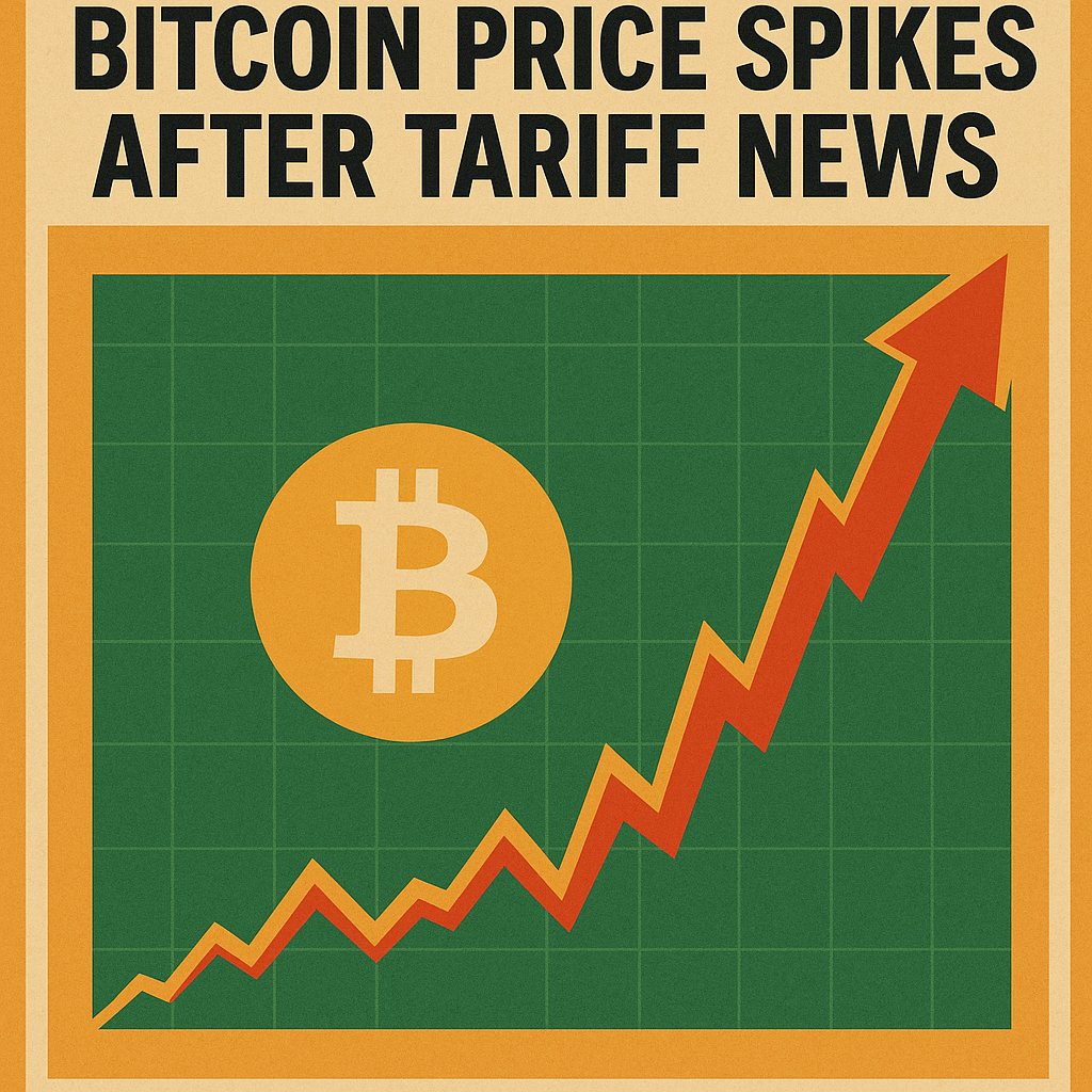 bitcoin price spikes after tariff news