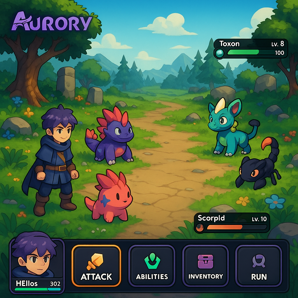 Aurory Solana game gameplay