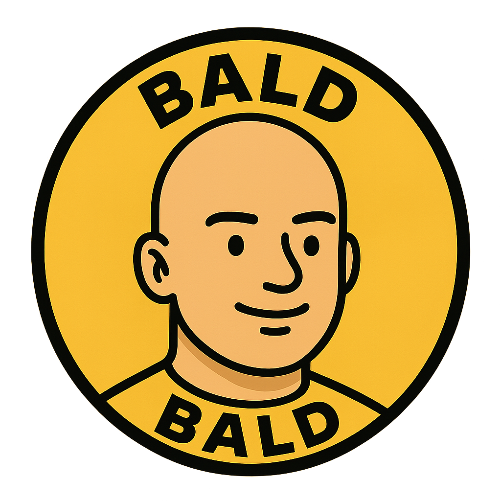 Bald BALD Base chain memecoin logo