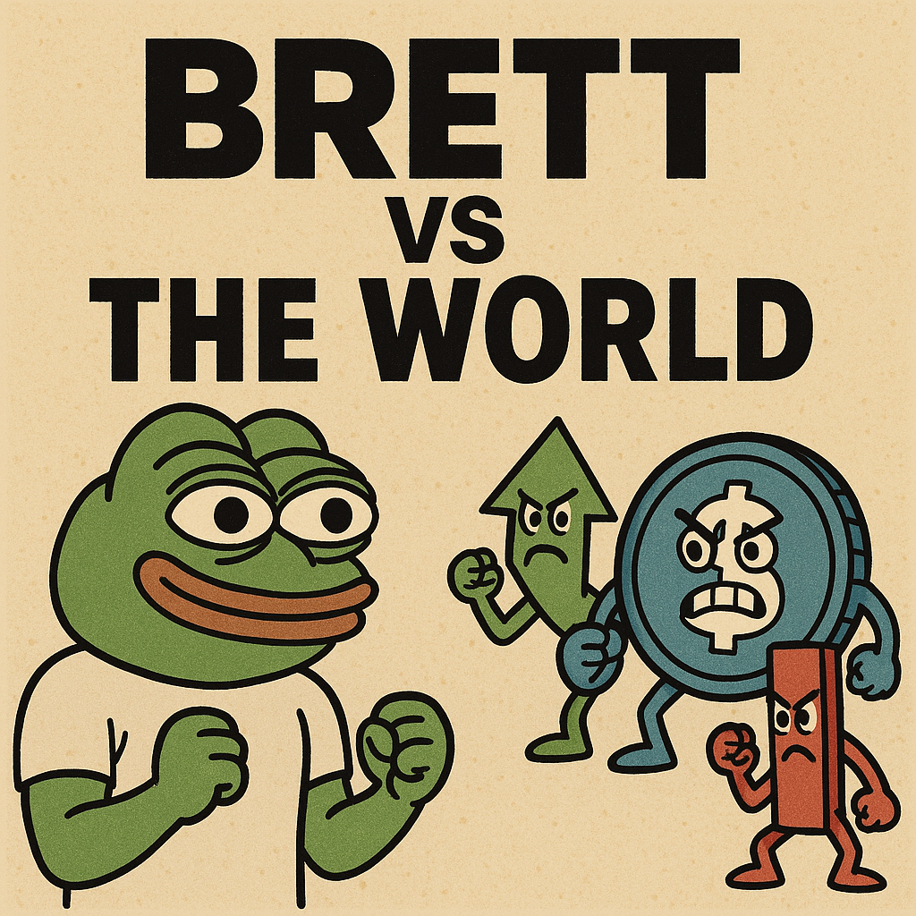 Brett memecoin Brett vs the World meme