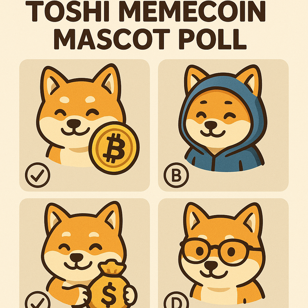 Toshi memecoin mascot poll