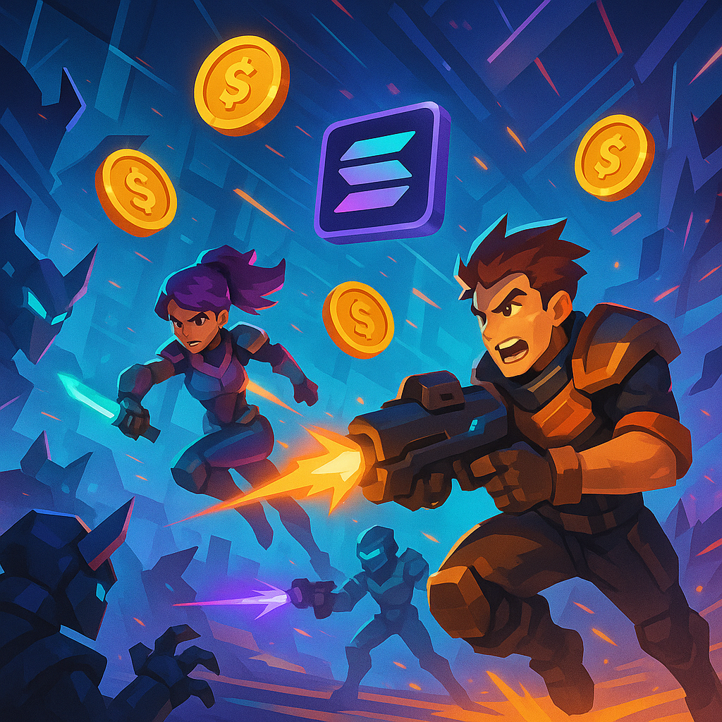 Exciting in-game action from a popular Solana play-to-earn crypto game in 2025