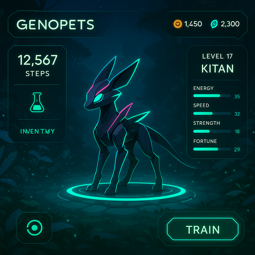 Genopets Solana game interface