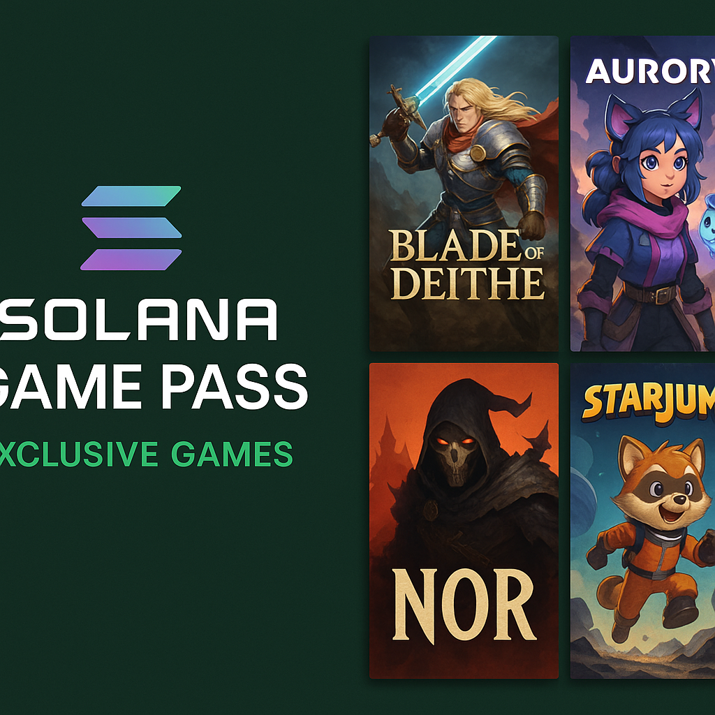 Solana Game Pass exclusive games