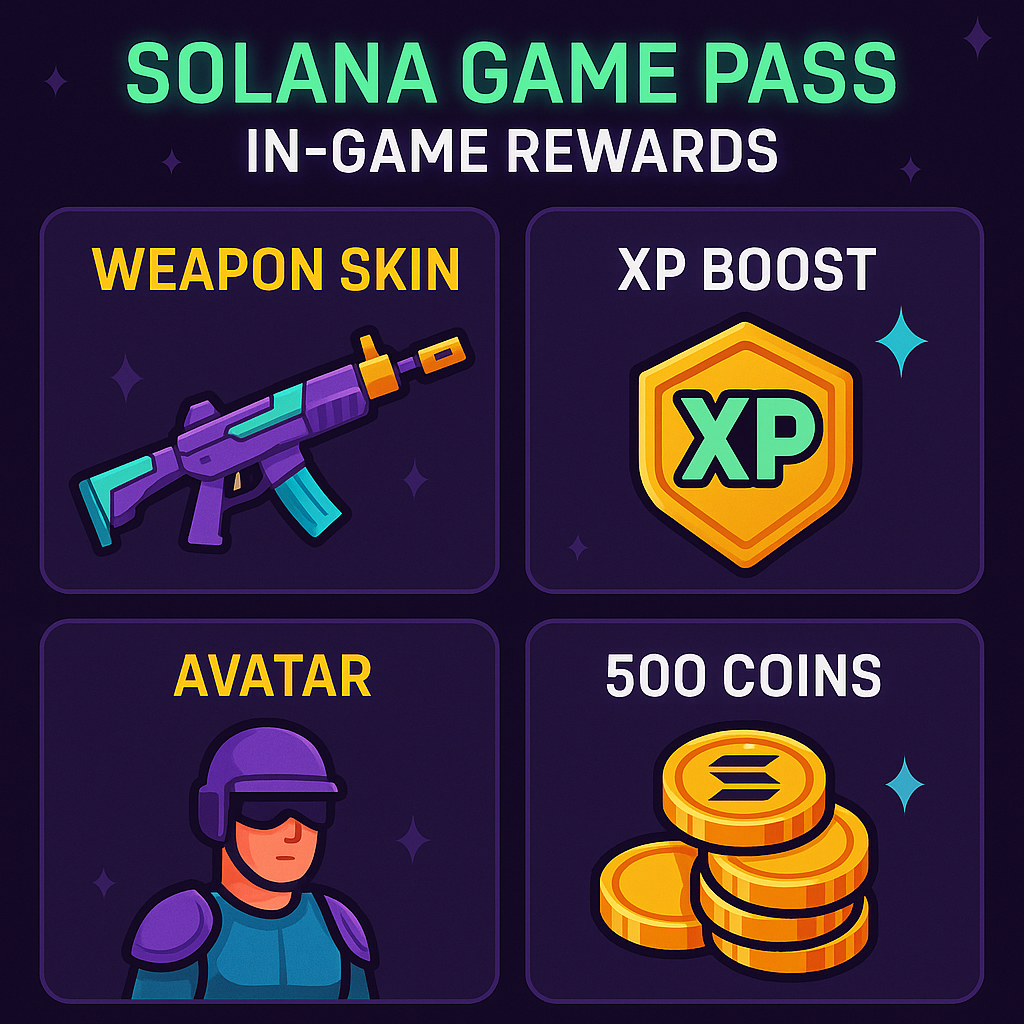 Solana Game Pass in-game rewards
