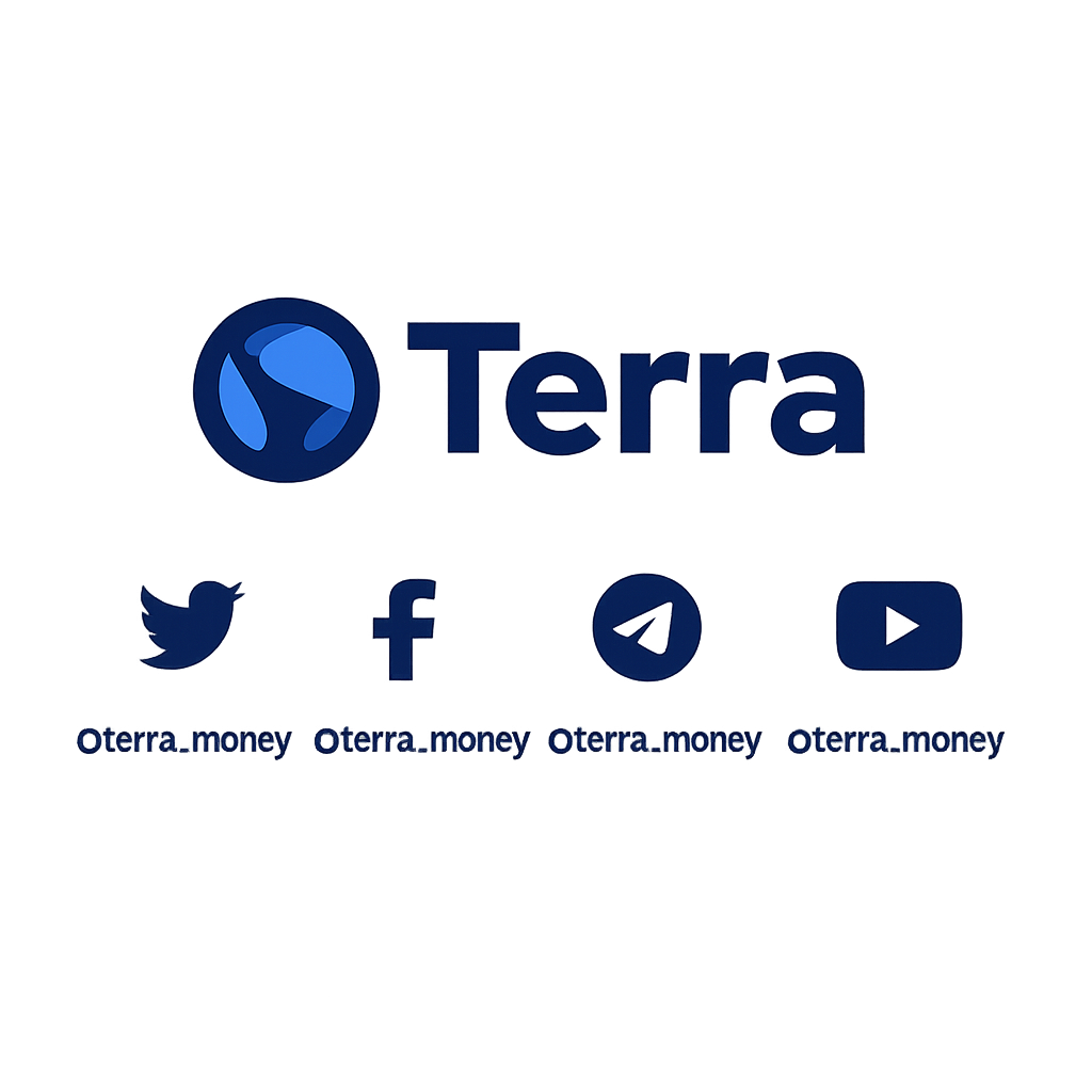 Terra official logo and social media channels