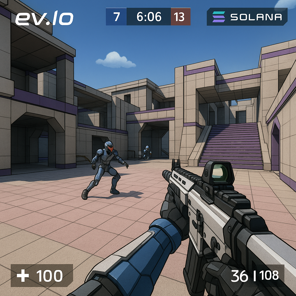 EV.IO Solana FPS game