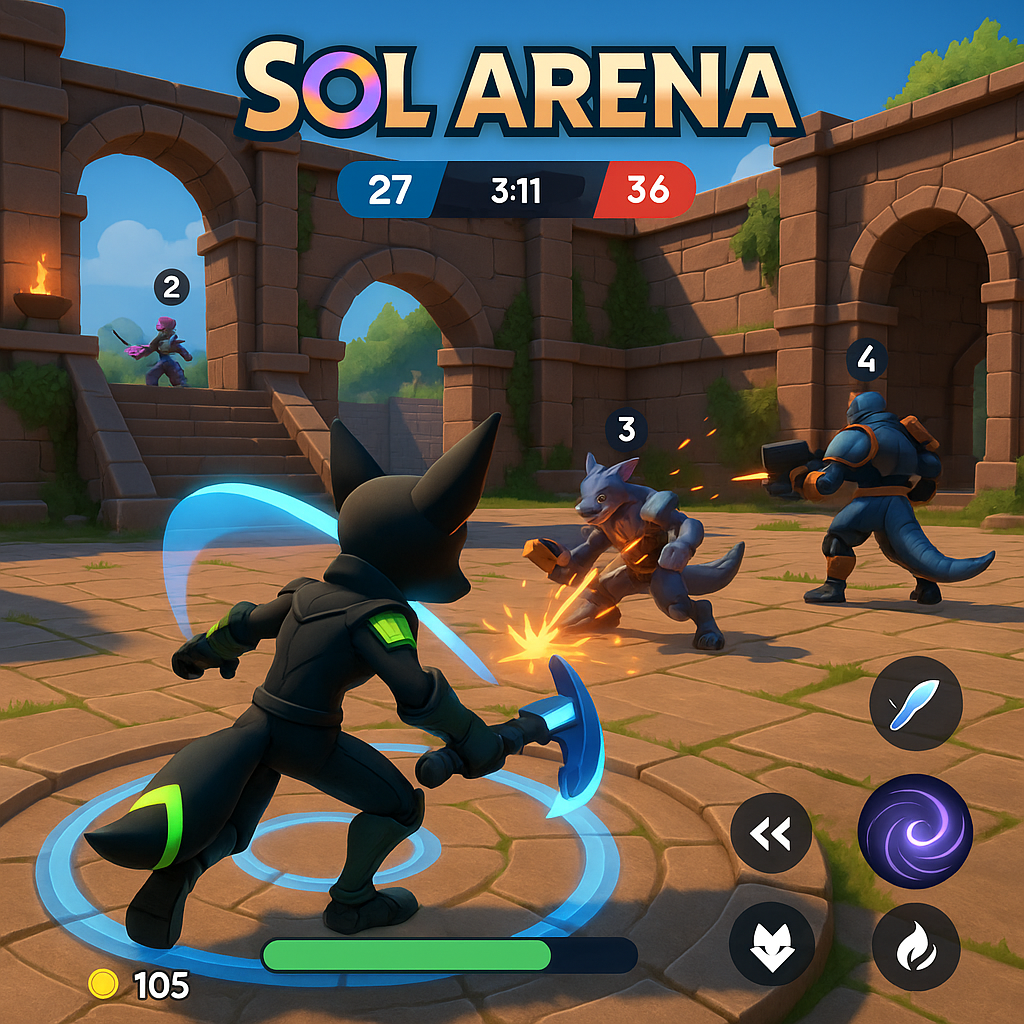 Sol Arena Solana game screenshot