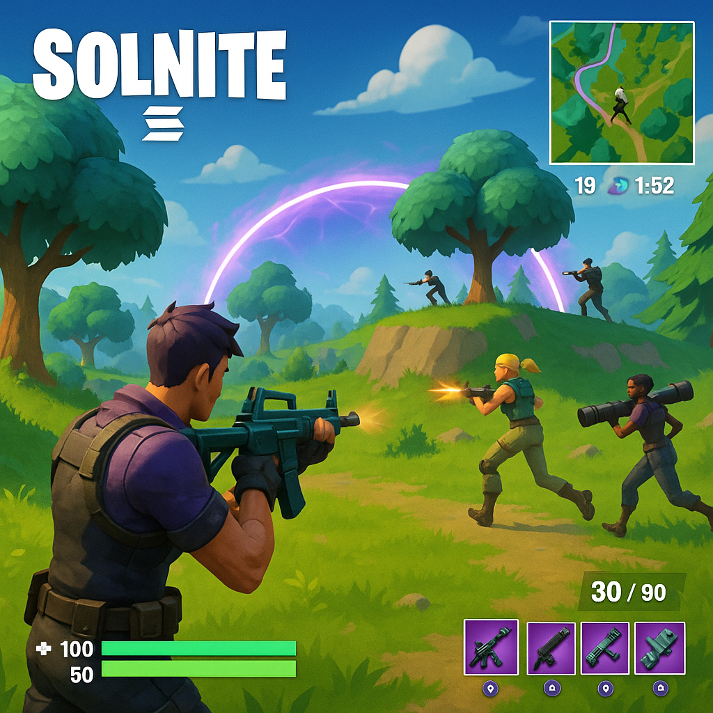 Solnite Solana battle royale gameplay